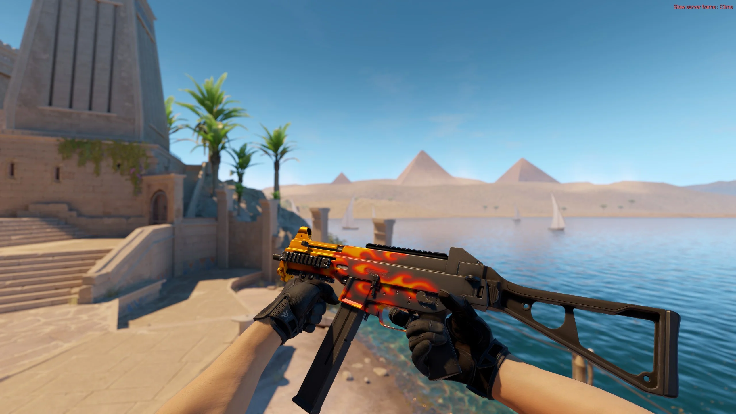 UMP-45 | Blaze - CS2 skin screenshot 2