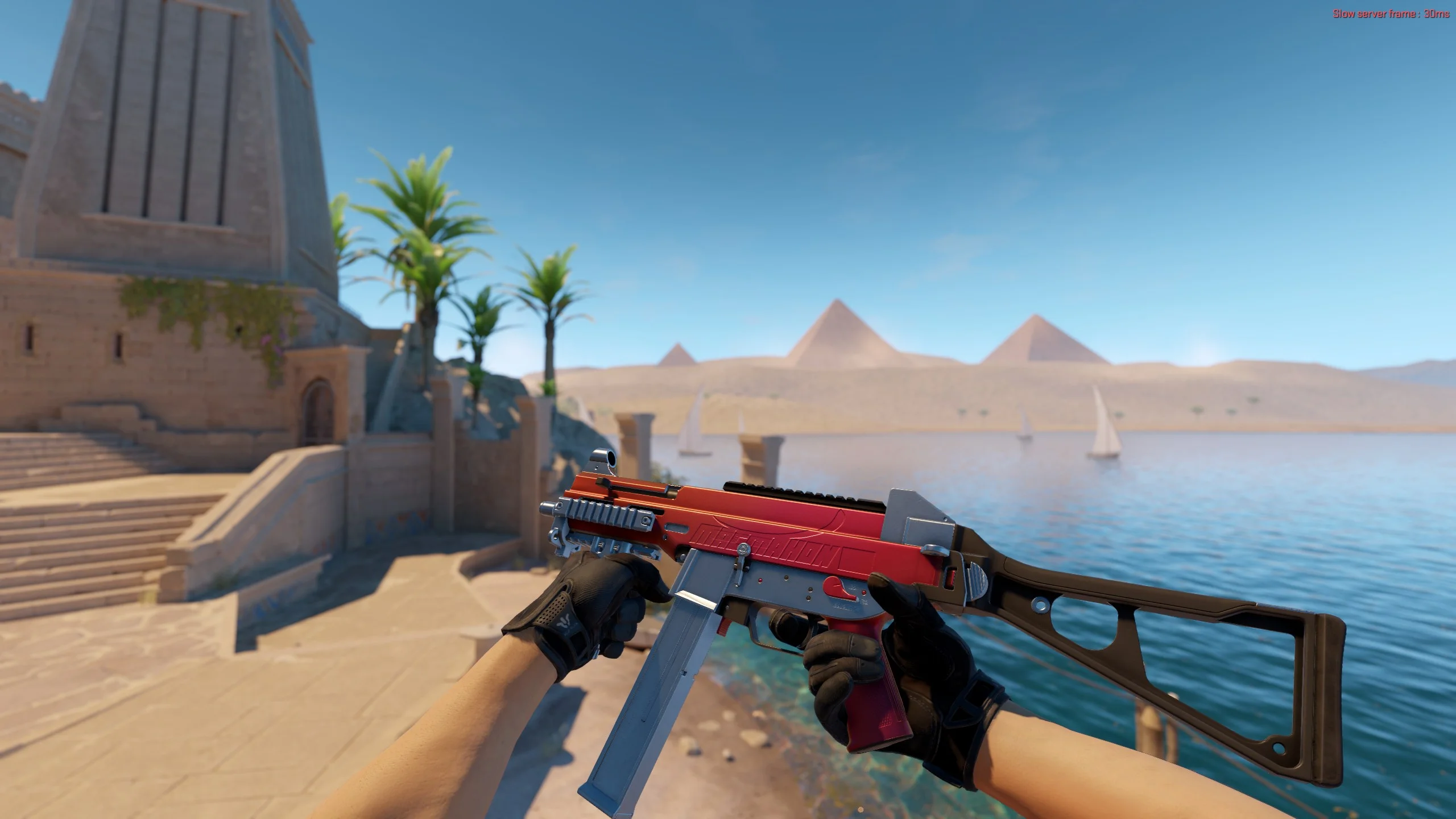 UMP-45 | Crimson Foil - CS2 skin screenshot 2