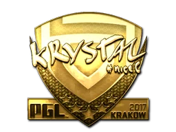 Pegatina | kRYSTAL (dorada) | Cracovia 2017