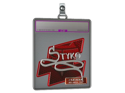 Klistermärkesfodral | STYKO (Foil) | Atlanta 2017