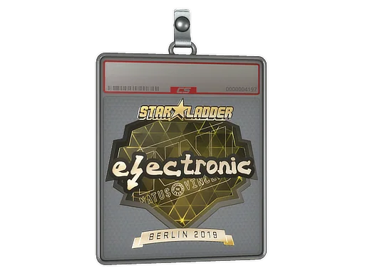Klistermärkesfodral | electronic (Guld) | Berlin 2019