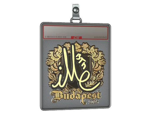 Placa de Adesivo | iM (Dourado) | Budapeste 2025