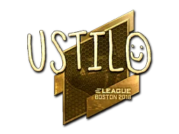 Naklejka | USTILO (złota) | Boston 2018