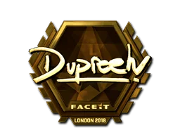 Adesivo | dupreeh (Dourado) | Londres 2018