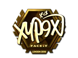 Pegatina | Xyp9x (dorada) | Londres 2018