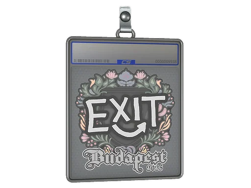 Placa de Adesivo | exit | Budapeste 2025