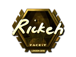 Aufkleber | Rickeh (Gold) | London 2018