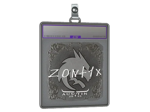 Placa de pegatinas | zont1x (reflectante) | Austin 2025