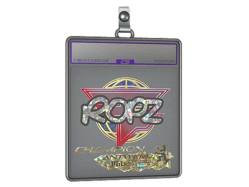 Aufkleberhülle | ropz (Glitzer, Meister) | Antwerpen 2022