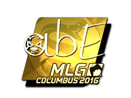 Klistermärke | abE (Guld) | MLG Columbus 2016