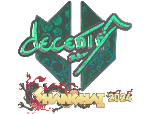 Pegatina | decenty (holográfica) | Shanghái 2024