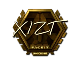 Aufkleber | Xizt (Gold) | London 2018