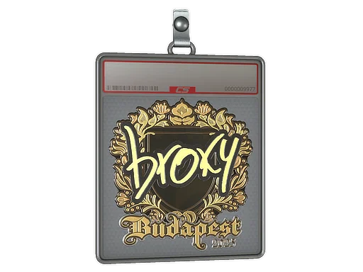 Klistermärkesfodral | broky (guld) | Budapest 2025