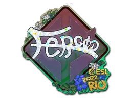 Aufkleber | fer (Glitzer) | Rio 2022
