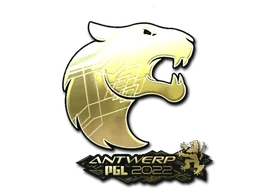 Pegatina | FURIA (dorada) | Amberes 2022