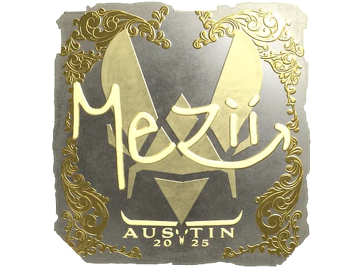 Aufkleber | mezii (Gold) | Austin 2025