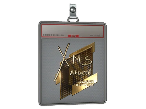 Aufkleberhülle | xms (Gold) | Boston 2018