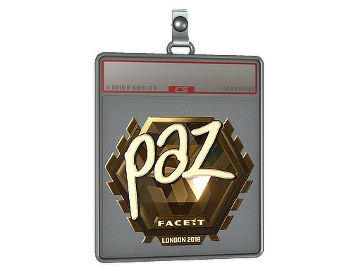Aufkleberhülle | paz (Gold) | London 2018