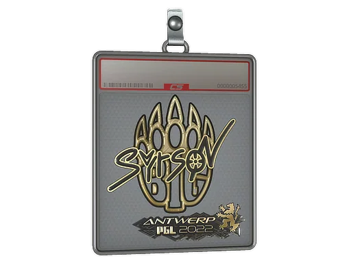 Placa de Adesivo | syrsoN (Dourado) | Antuérpia 2022