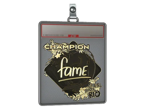 Sticker Slab | fame (Gold, Champion) | Rio 2022