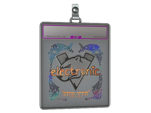 Placa de Adesivo | electronic (Holográfico) | Austin 2025