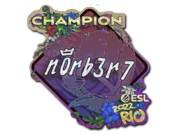 Naklejka | n0rb3r7 (brokatowa, mistrz) | Rio 2022