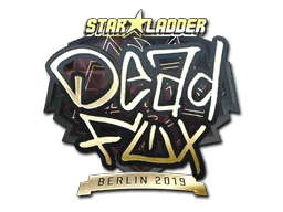 Aufkleber | DeadFox (Gold) | Berlin 2019
