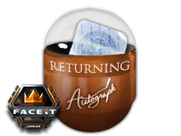 Pojemnik z autografem | Powracający pretendenci | FACEIT London 2018