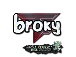 Adesivo | broky (Purpurinado) | Antuérpia 2022
