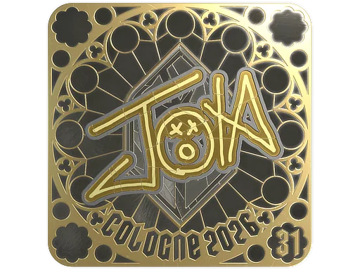 Pegatina | JOTA (dorada, con clasificación) | Colonia 2026