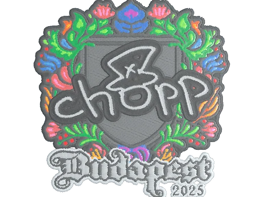 Adesivo | chopper (Bordado) | Budapeste 2025
