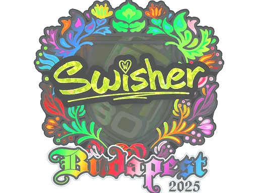 Adesivo | Swisher (Holográfico) | Budapeste 2025