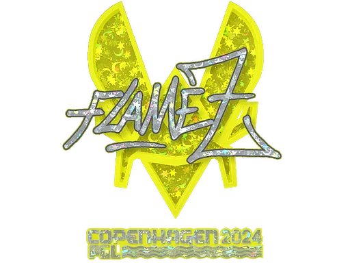 Klistermärke | FlameZ (glitter) | Copenhagen 2024
