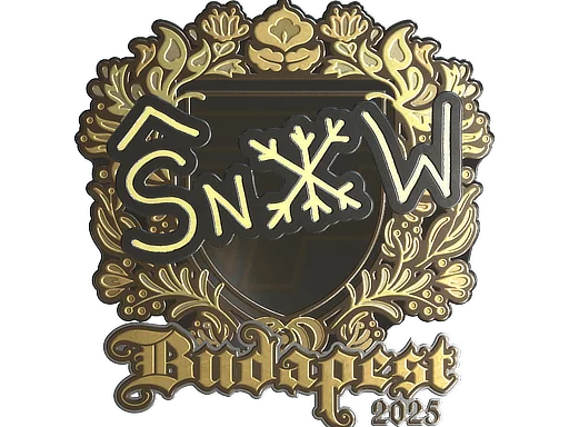 Adesivo | snow (Dourado) | Budapeste 2025