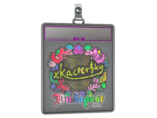 Placa de pegatinas | xKacpersky (holográfica) | Budapest 2025