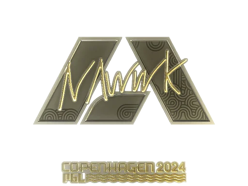 Aufkleber | nawwk (Gold) | Kopenhagen 2024