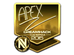 Adesivo | apEX (Dourado) | Cluj-Napoca 2015