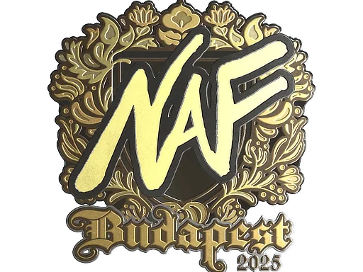 Adesivo | NAF (Dourado) | Budapeste 2025
