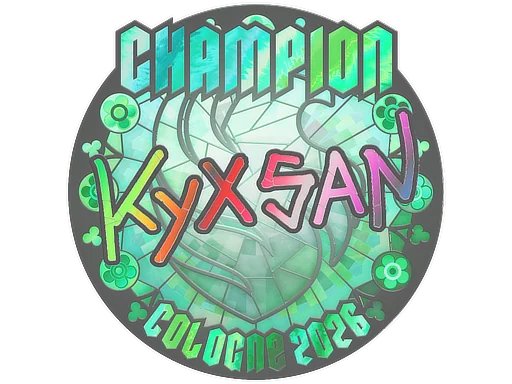 Pegatina | kyxsan (holográfica, campeón) | Colonia 2026