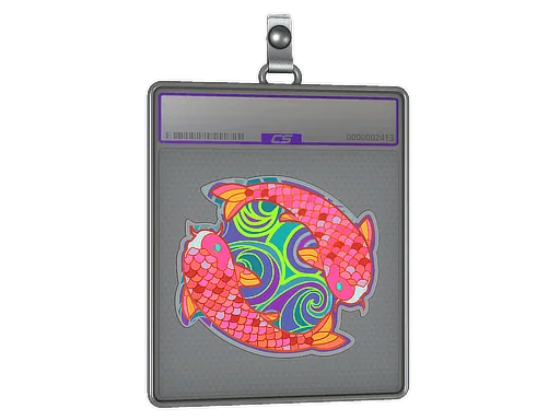 Sticker Slab | Twin Koi (Holo)