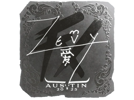 Adesivo | zevy (Brilhante) | Austin 2025