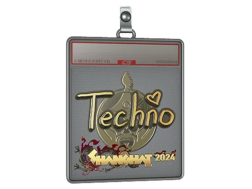 Aufkleberhülle | Techno4K (Gold) | Shanghai 2024