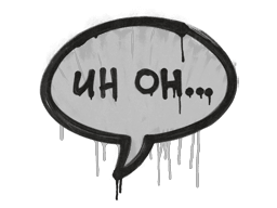 Sealed Graffiti | Uh Oh (Shark White)