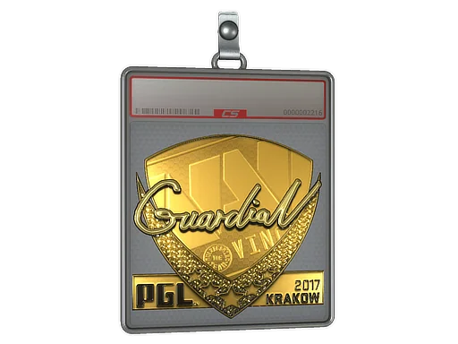Placa de Adesivo | GuardiaN (Dourado) | Cracóvia 2017