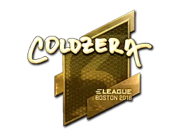Klistermärke | coldzera (Guld) | Boston 2018
