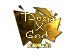 Klistermärke | Dosia (Guld) | Cologne 2016
