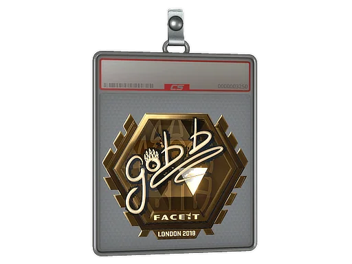 Placa de Adesivo | gob b (Dourado) | Londres 2018
