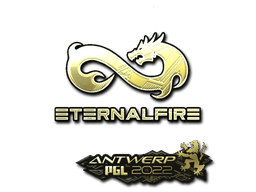 Adesivo | Eternal Fire (Dourado) | Antuérpia 2022