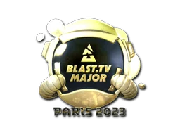 Klistermärke | BLAST.tv (guld) | Paris 2023