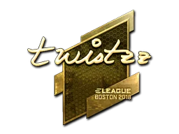 Klistermärke | Twistzz (Guld) | Boston 2018
